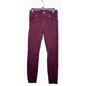 Liverpool The Ankle Skinny Jeans Womens 6P 6/28 Red Pink Denim Rouge